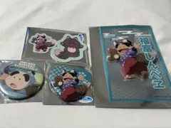 ナンジャタウン　ハート缶バッジ　ステッカー クリアイラストシート 福富しんべヱ
