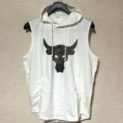 アンダーアーマー　プロジェクトロック　新品　ノースリーブ　パーカー　XLサイズ