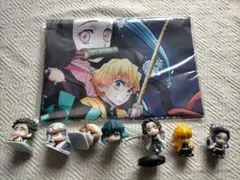 【新品未開封】鬼滅の刃 フィギュア7体セット タペストリー付き