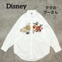 Disney ディズニー ストア クマのプーさん 刺繍 シャツ S