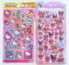サンリオ　うるちゅるPOP SEAL　日焼け　ハローキティ　キラッとシール　2枚
