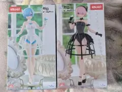 Re:ゼロから始める異世界生活 フィギュア 2点セット レム ラム ラウンドワン