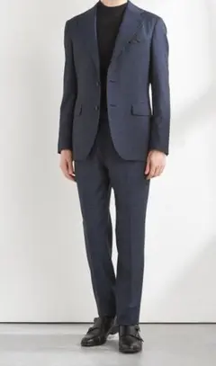 【新品】MARZOTTO シングルスーツ 2タック ネイビー Y4