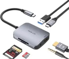 USB C ハブ 6-in-1 Type C ハブ HDMI 4K