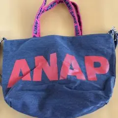 新品未使用　ANAP アナップ　デニムブルー トートバッグのサムネイル