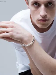 I'M OK for RHC Silver Curb Bracelet OVY