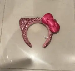 キティーちゃん　ユニバ　カチューシャ　スパンコール　ピンク