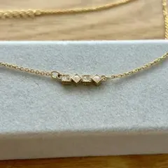 ゴールド ダイヤモンド風 ネックレス