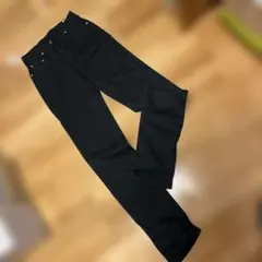 RANDY ブラックAL GODON cotton使用　スリムパンツ