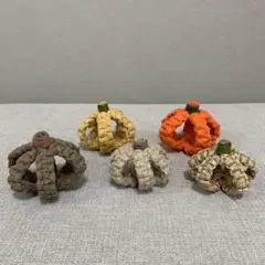 マクラメ ハロウィン カボチャ ５個セット