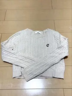 Chico ベージュ ケーブル編み ニット