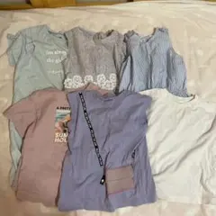 夏服まとめ売り130㎝　ワンピース、Tシャツのサムネイル