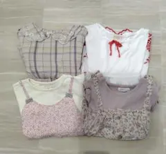 半袖 110 まとめ売り4点セット 保育園着 女の子 mamaraku