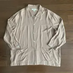 シルクジャゲット　シャツジャケット　古着屋　80s 90s ネップのサムネイル