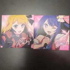 推しの子 レコード コースター 2枚セット 星野アイ 星野ルビー