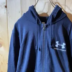 ss4660 アンダーアーマー フルジップパーカー 黒 ブラック M