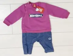 【新品】ロンパース　裏起毛　ベビー　長袖　ベビードール