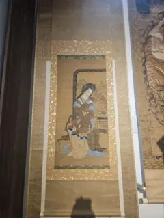 円山応挙［猛虎図］円山応震極箱 江戸時代中後期 円山派の祖 絹本 日本