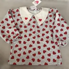 ハート柄　薄手　トレーナー