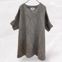 OLD NAVY オールドネイビー 半袖ニット セーター XL-XXL グレー
