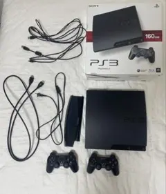 PS3 本体 CECH-3000A 160GB コントローラー2個 動作確認済