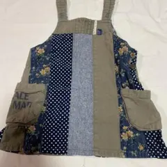 ラグマート　RAG MART★パッチワーク　ジャンバースカート 110cm