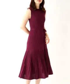 美品 M index ノースリーブ ワンピース ニットワンピース