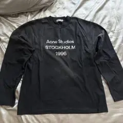 Acne Studios 1996 ロゴ 長袖カットソー ブラック Mのサムネイル