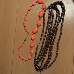 ビーズネックレス3点セット