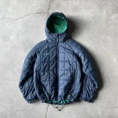 Columbia hooded puffer jacket navy green