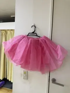 ピンク チュチュスカート パニエスカート　フリーサイズ