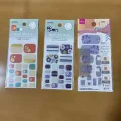 ⑫フットジェルネイルシール3点セット