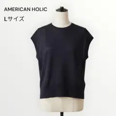 AMERICAN HOLIC シアーニット プルオーバー トップス L