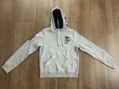Lacoste ラコステ　グレー パーカー フロントジッパー　裏起毛