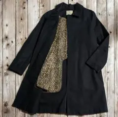 BEAUTY＆YOUTH ステンカラーコート レオパード柄 ライナー付