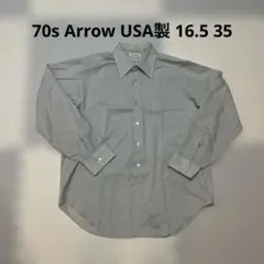 70s Arrow 長袖シャツ USA製 16.5 35