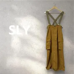 【希少】SLY スライ 2WAY ミリタリー サロペット ジャンパースカート 2