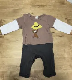 petit main Curious George ロンパース 80