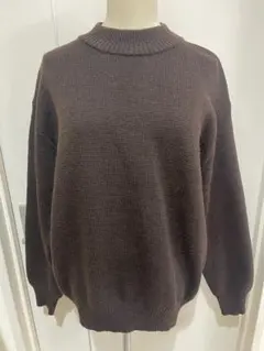 ニコアンド メンズ ニット ブラウン セーター 茶