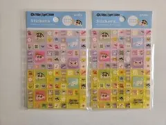 クレヨンしんちゃん　タイルシール　ブロックシール　2枚セット　セリア