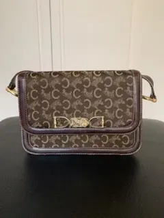 CELINE セリーヌ 馬車金具 サルキー ショルダーバッグ キャンバス CELINE（セリーヌ） ショルダーバッグ ヴィンテージ 馬車金具 C
