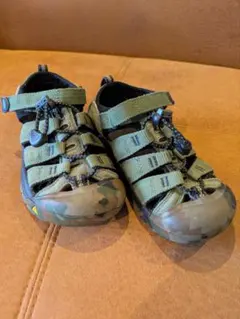 KEEN カモフラージュ アウトドアサンダル19.5cm