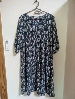 chocol raffine robe 花柄 七分袖 ワンピース