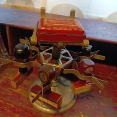 ②難あり★押印不可☆アメリカ製ビンテージ取っ手付き木製スタンプ5個セット文房具