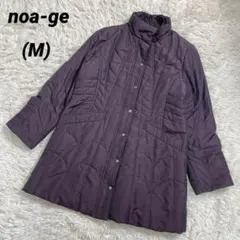 noa-ge ダウンジャケット　ミドル丈　紫　パープル　冬服アウター　上品
