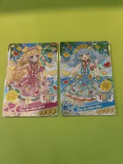【未使用】おねがいアイプリ　3弾　いのり、あおい（ジューシーサマー）２枚セット