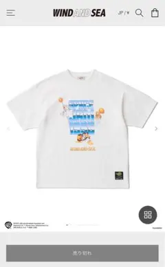 WIND AND SEA × SPACE JAM T-シャツ 白