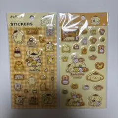 ポムポムプリン ぷっくりシール 2枚セット