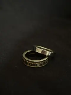 DIESEL リングセット シルバー ゴールド