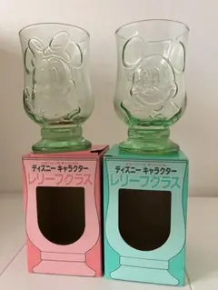 コカコーラオリジナル　ディズニーキャラクター　レリーフグラス